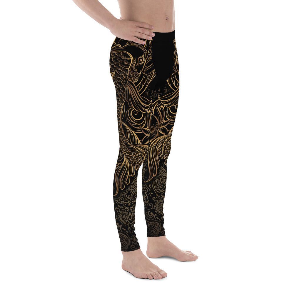 Golden Oriental Koi Fish Meggings