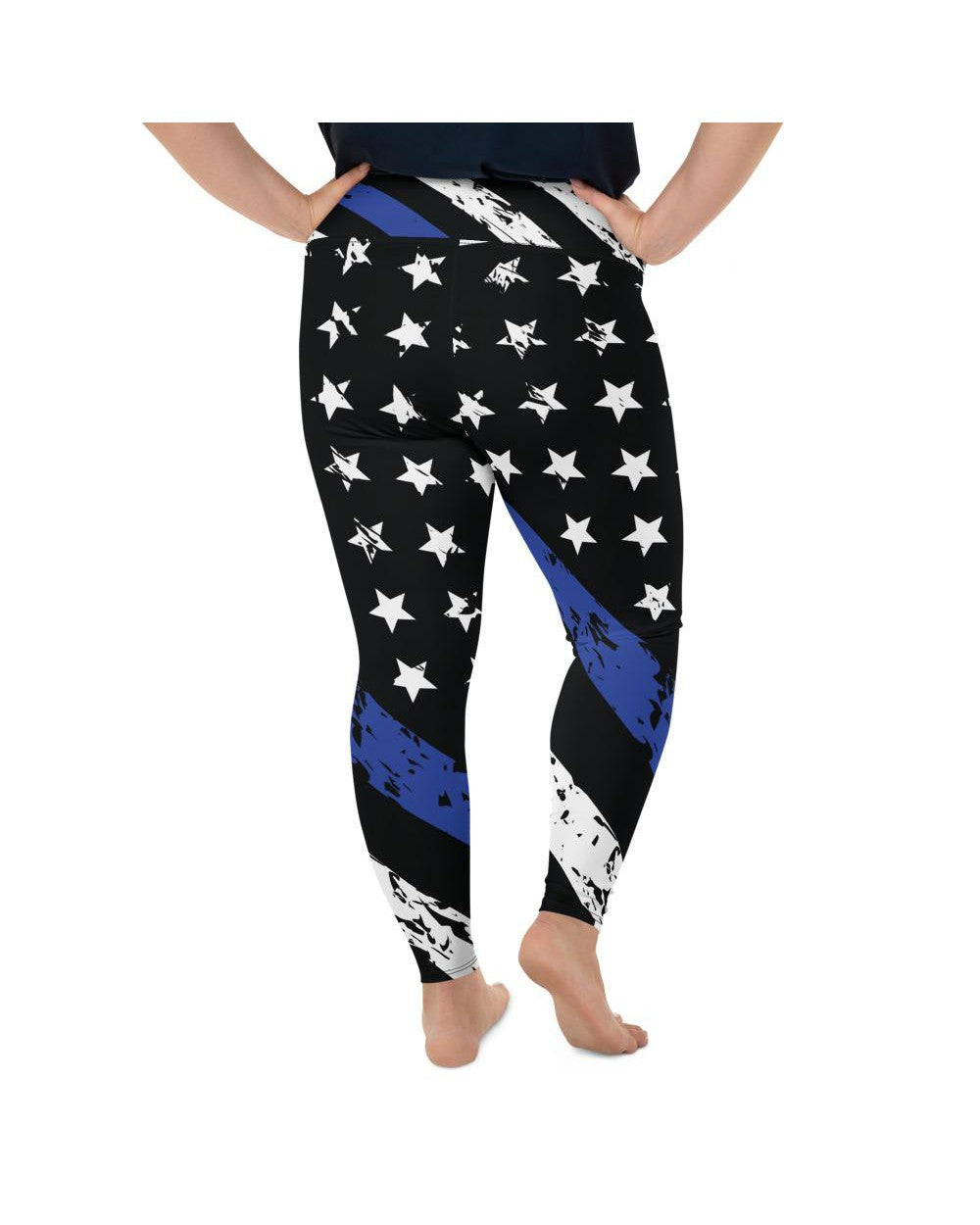 Thin Blue Line Plus Size Leggings Gearbunch