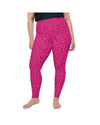 Pink Black Line Plus Size Leggings Gearbunch