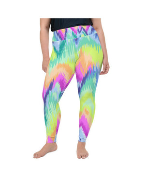 Rave Sound Wave Plus Size Leggings Gearbunch