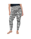 Womens Plus Size Light Grey Camo Leggings Grey/white | Gearbunch.com