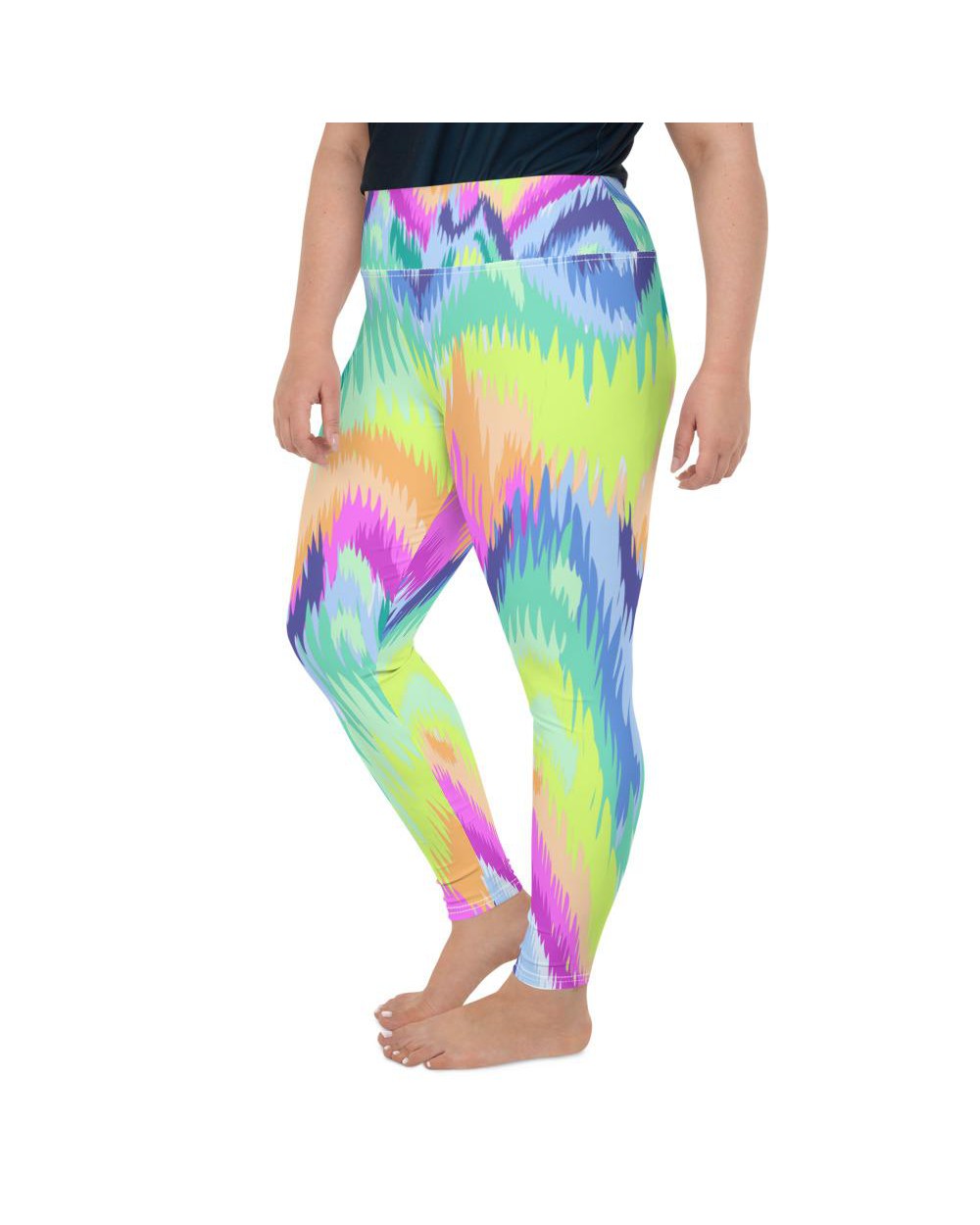 Rave Sound Wave Plus Size Leggings Gearbunch