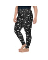 Womens Plus Size Black Reindeer Christmas Leggings | Gearbunch.com