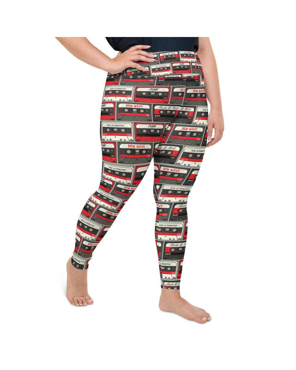 Retro Cassette Tapes Plus Size Leggings Gearbunch