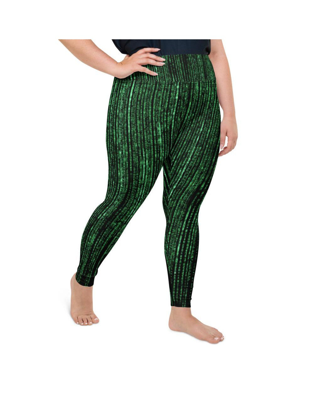 Matrix Inspired Plus Size Leggings Gearbunch