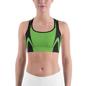 Green Honeycomb Carbon Sports Bra Gearbunch