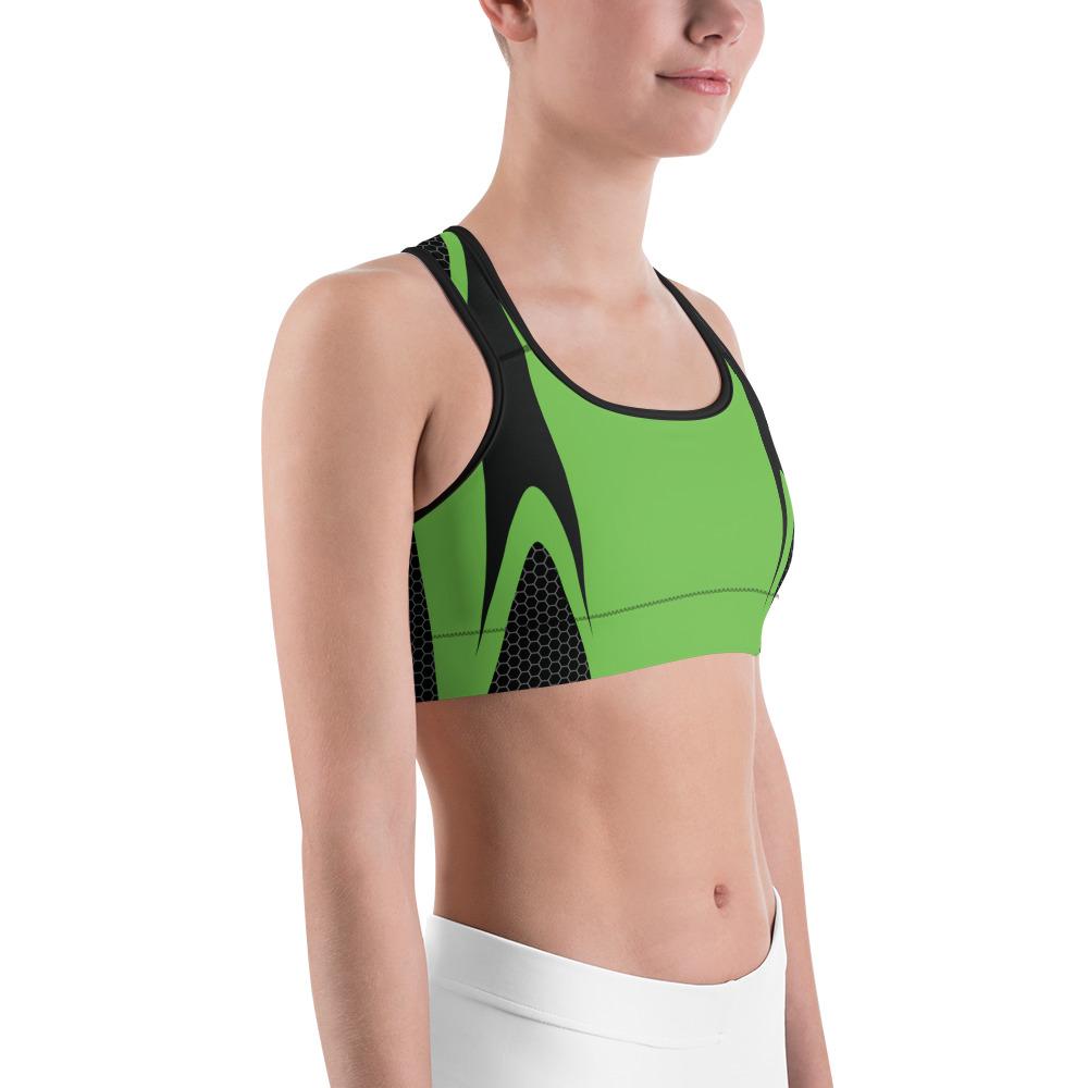 Green Honeycomb Carbon Sports Bra Gearbunch