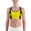 Yellow Honeycomb Carbon Sports Bra Gearbunch