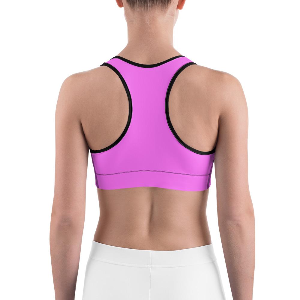 Solid Baby Pink Sports Bra Gearbunch