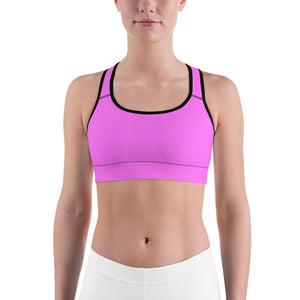 Solid Baby Pink Sports Bra Gearbunch