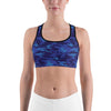 Blue Camo Sports Bra Gearbunch