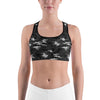 Dark Grey Camo Sports Bra