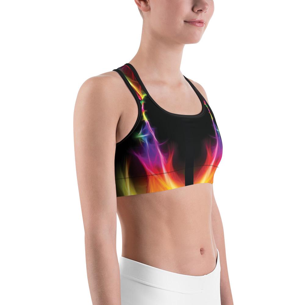 EDM Particle Wave Sports Bra Gearbunch