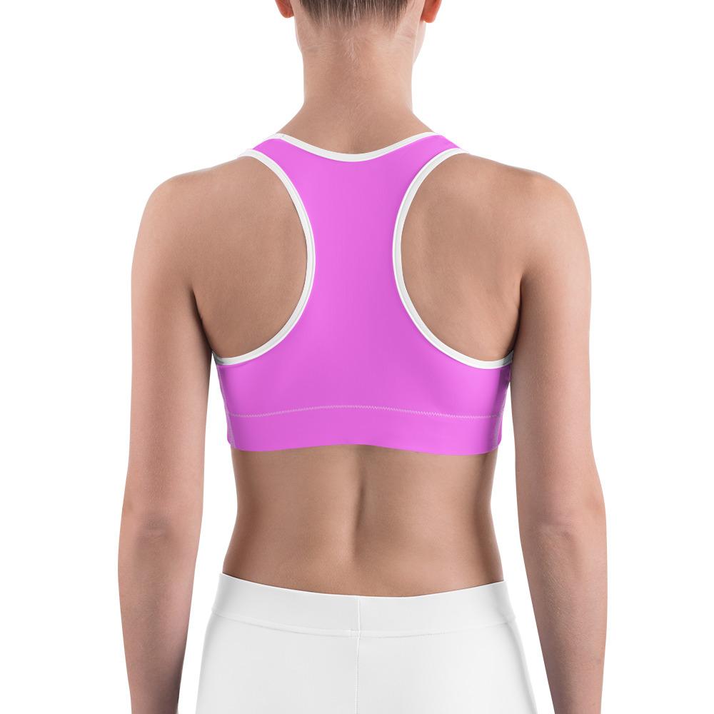 Solid Baby Pink Sports Bra Gearbunch