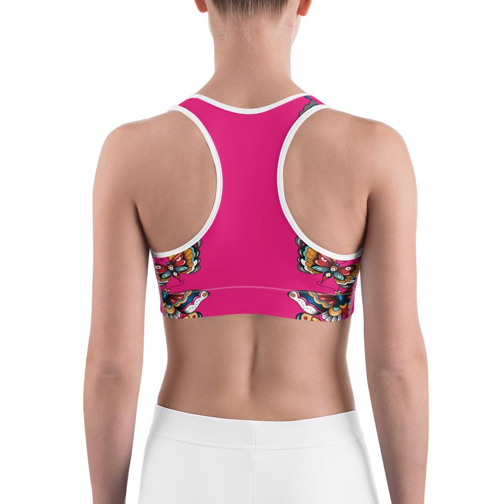 Day of the Dead - Butterflies Sports Bra