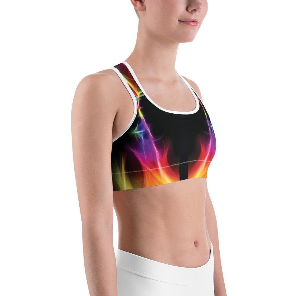 EDM Particle Wave Sports Bra Gearbunch