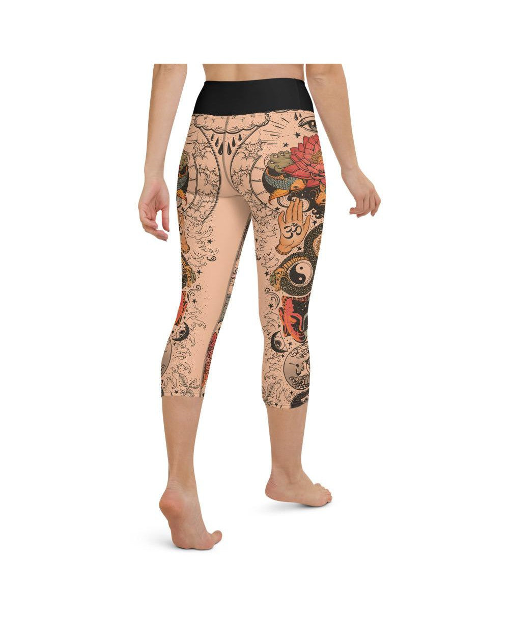 Tattooed Lotus Yoga Capris Gearbunch