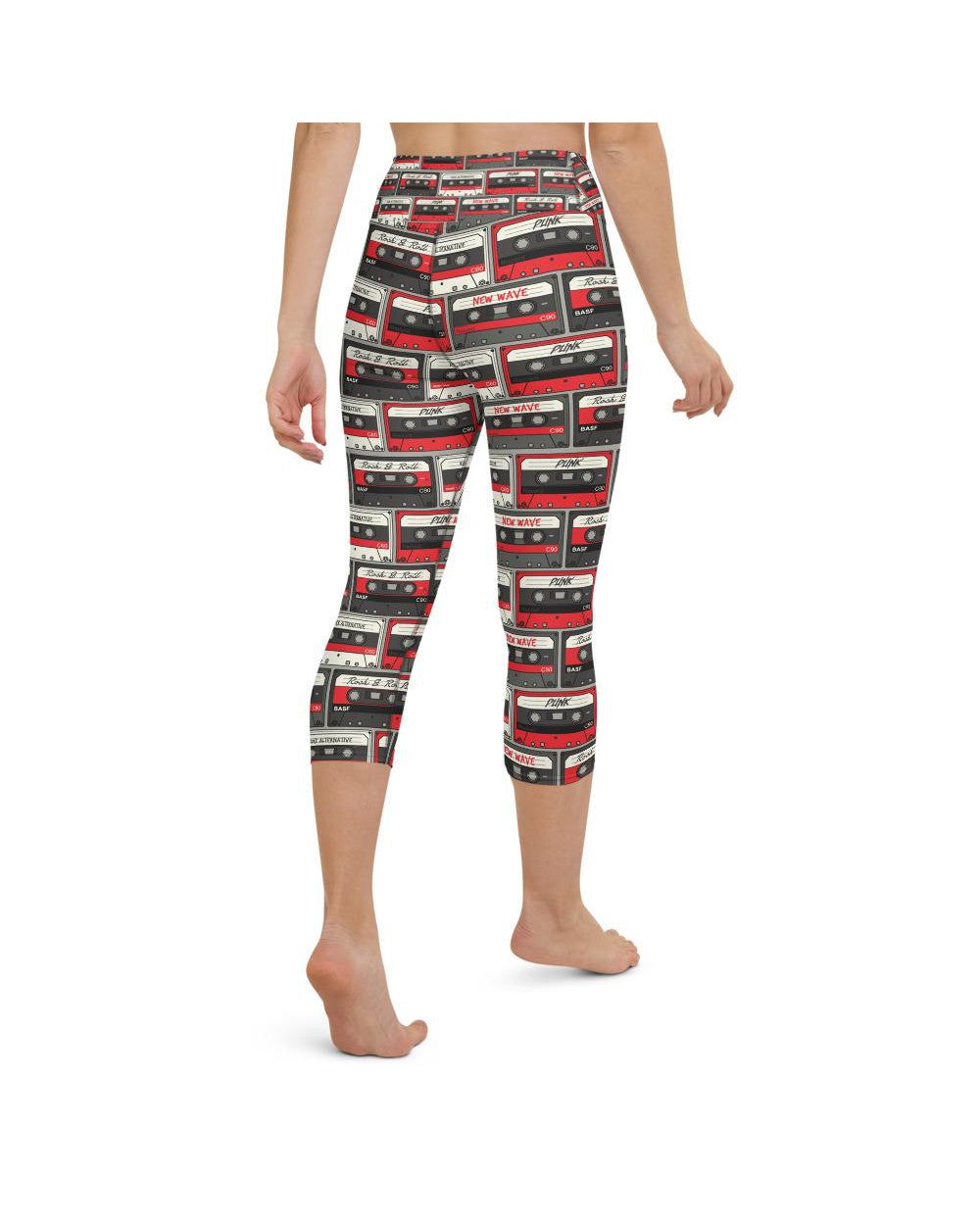 Retro Cassette Tapes Yoga Capris Gearbunch