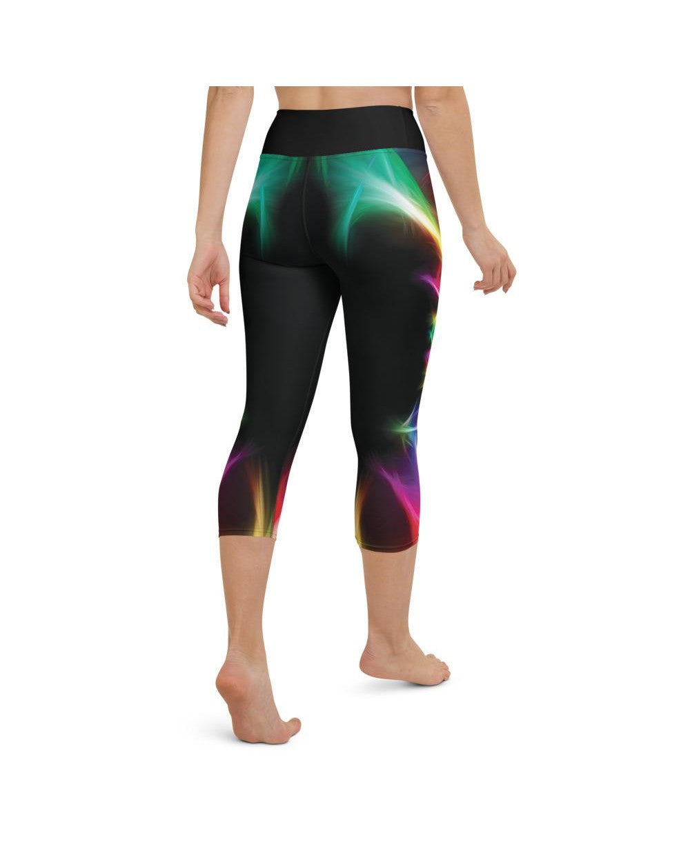 EDM Particle Wave Yoga Capris Gearbunch