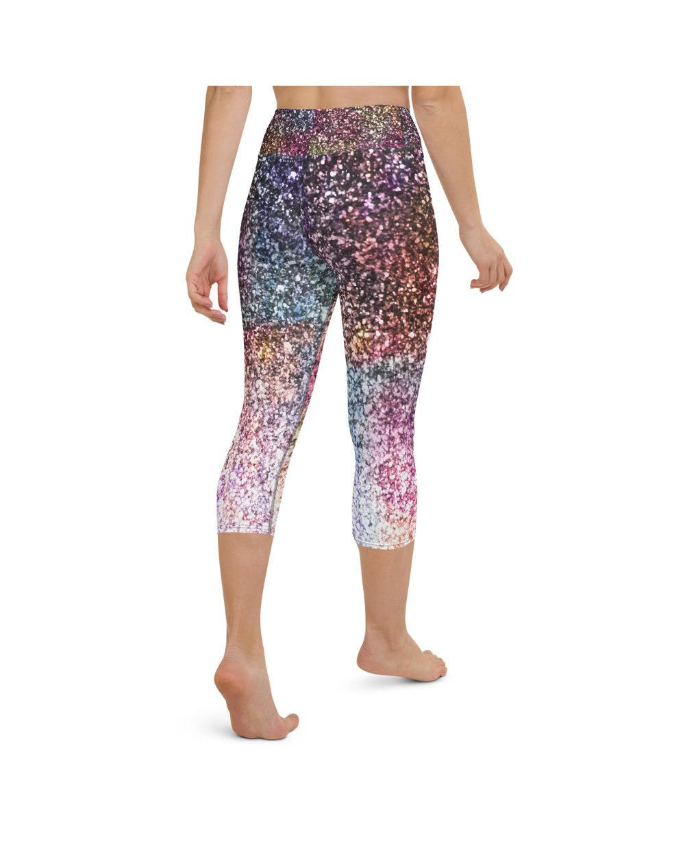 Colorful Sparkles Yoga Capris Gearbunch