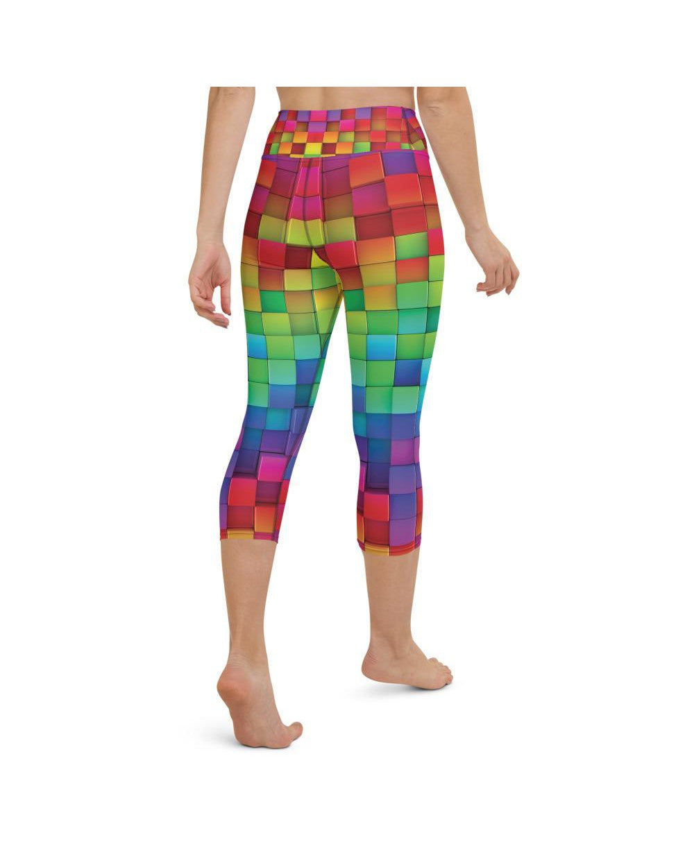 Rainbow Blocks Yoga Capris Gearbunch