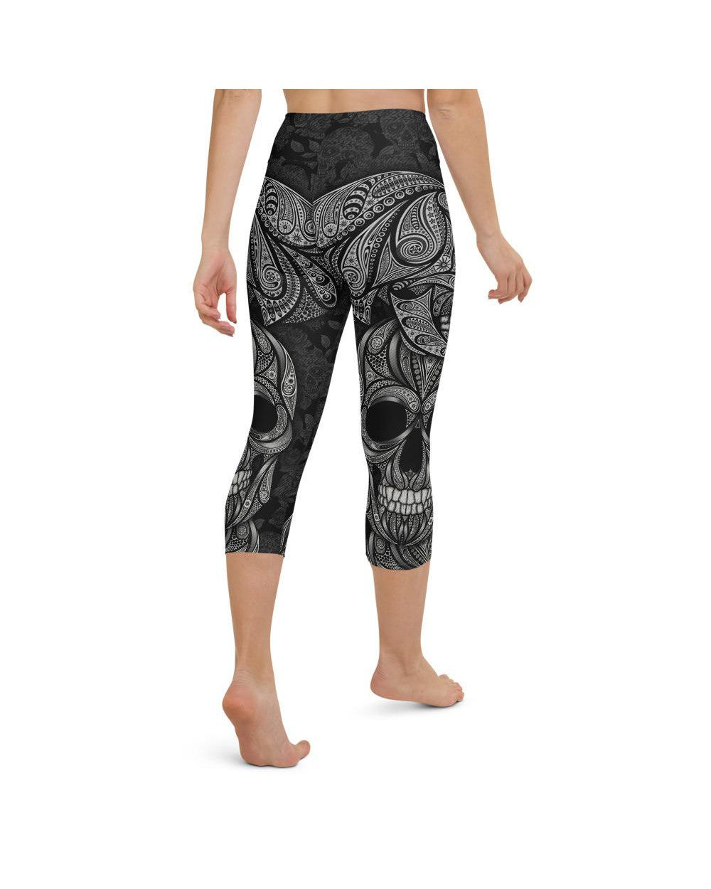 Ornamental Skull Yoga Capris Gearbunch