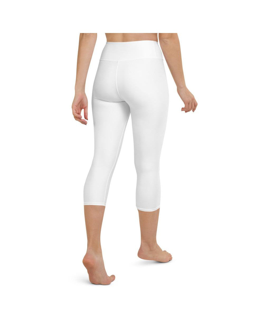 Solid White Yoga Capris Gearbunch