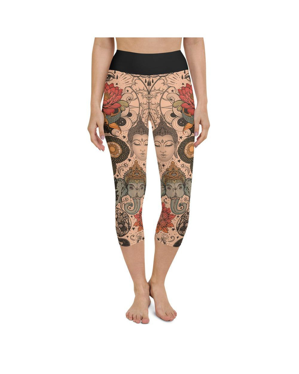 Tattooed Lotus Yoga Capris Gearbunch