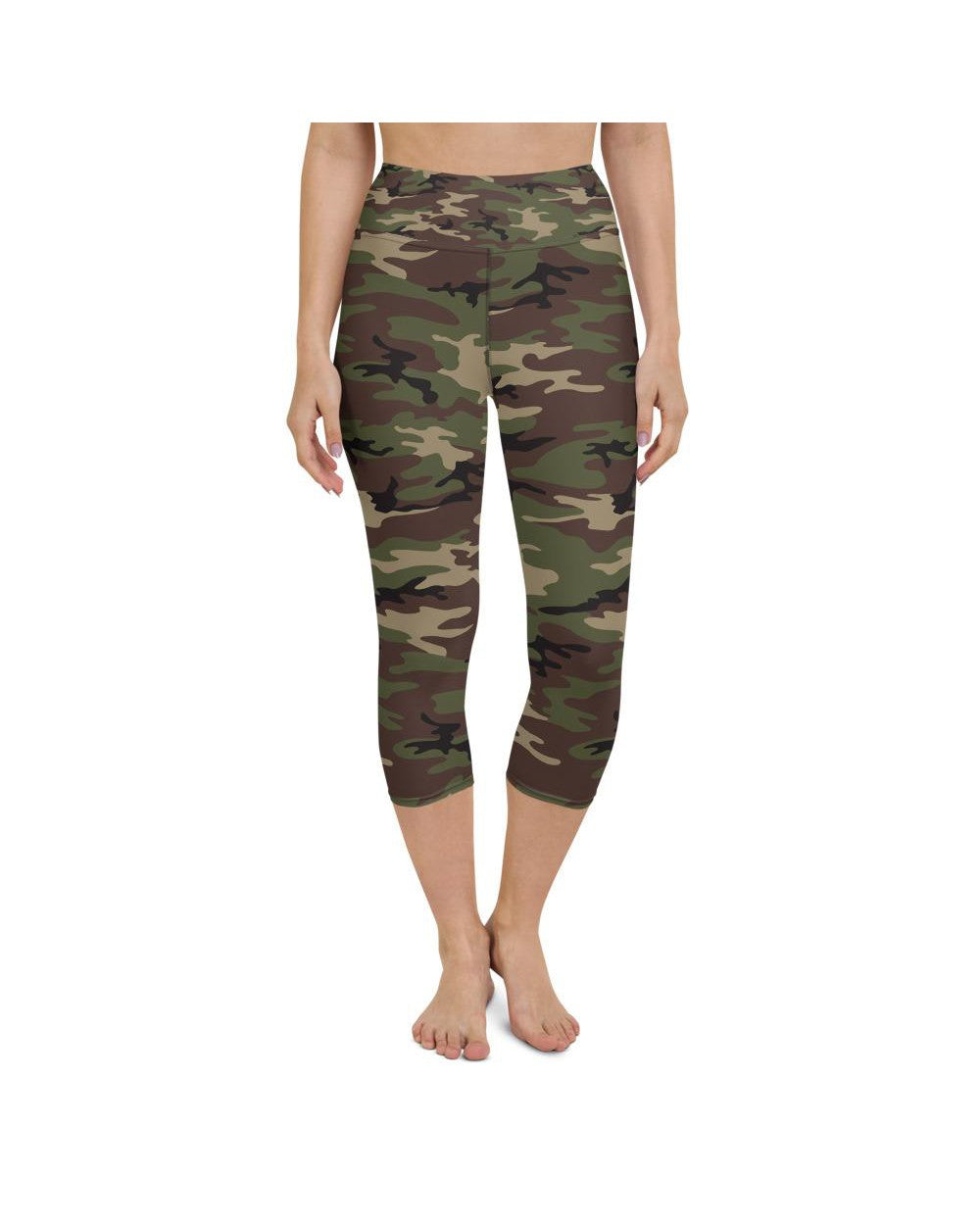 Army Camo Yoga Capris Gearbunch