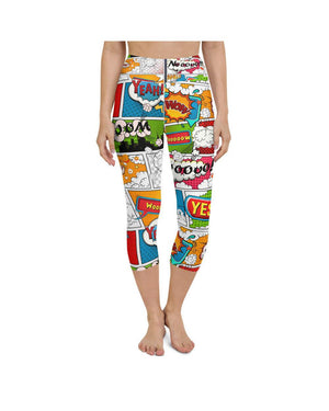 Comic Book Super Hero Yoga Capris Gearbunch