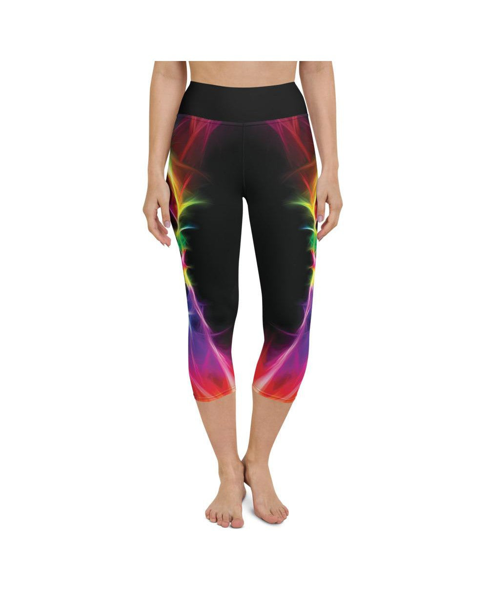 EDM Particle Wave Yoga Capris Gearbunch