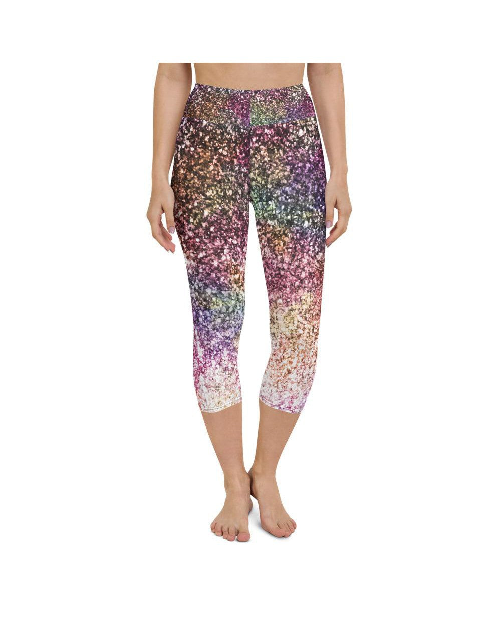 Colorful Sparkles Yoga Capris Gearbunch