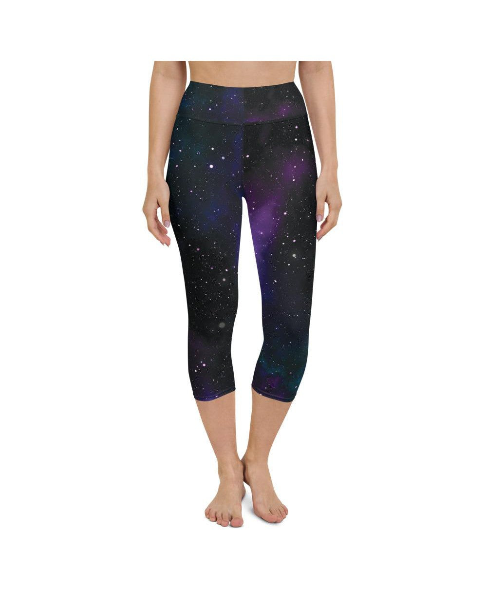 Purple Galaxy Yoga Capris Gearbunch