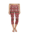 Womens Yoga Capris Red Ugly Christmas Red/Green/White | Gearbunch.com