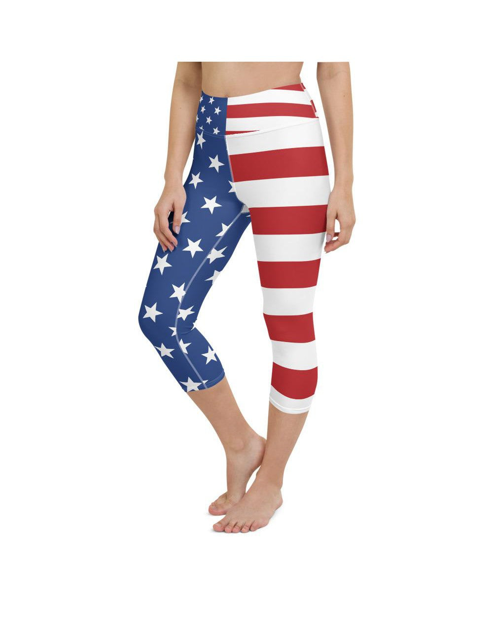 USA Stars & Stripes Yoga Capris Gearbunch