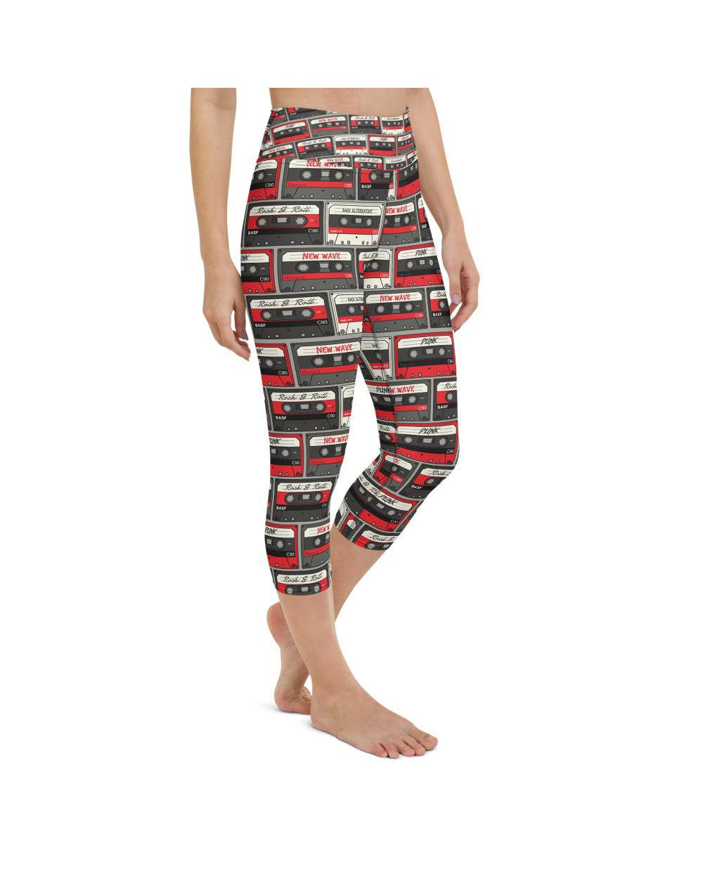 Retro Cassette Tapes Yoga Capris Gearbunch