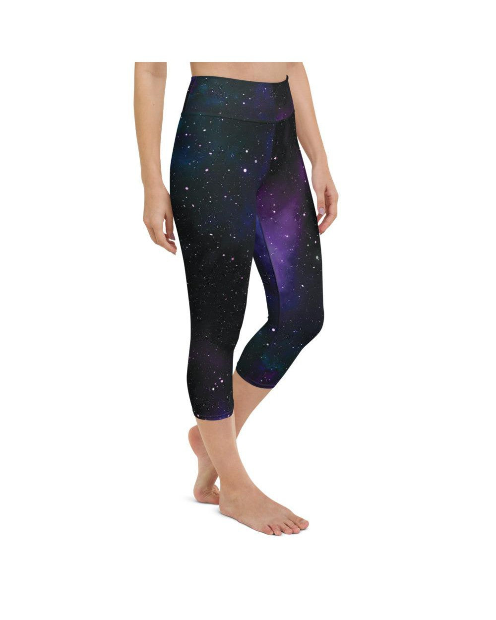 Purple Galaxy Yoga Capris Gearbunch