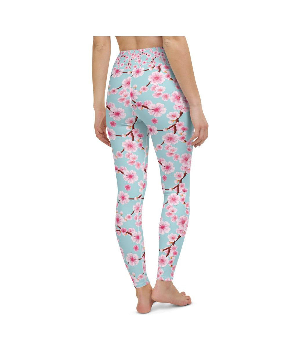 Japanese Cherry Blossom Yoga Pants Gearbunch