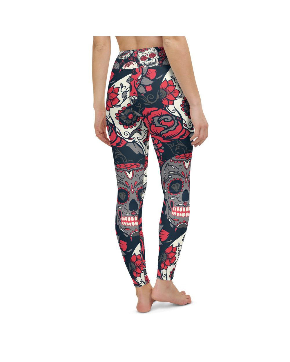 Pink Sugar Skull Yoga Pants Gearbunch