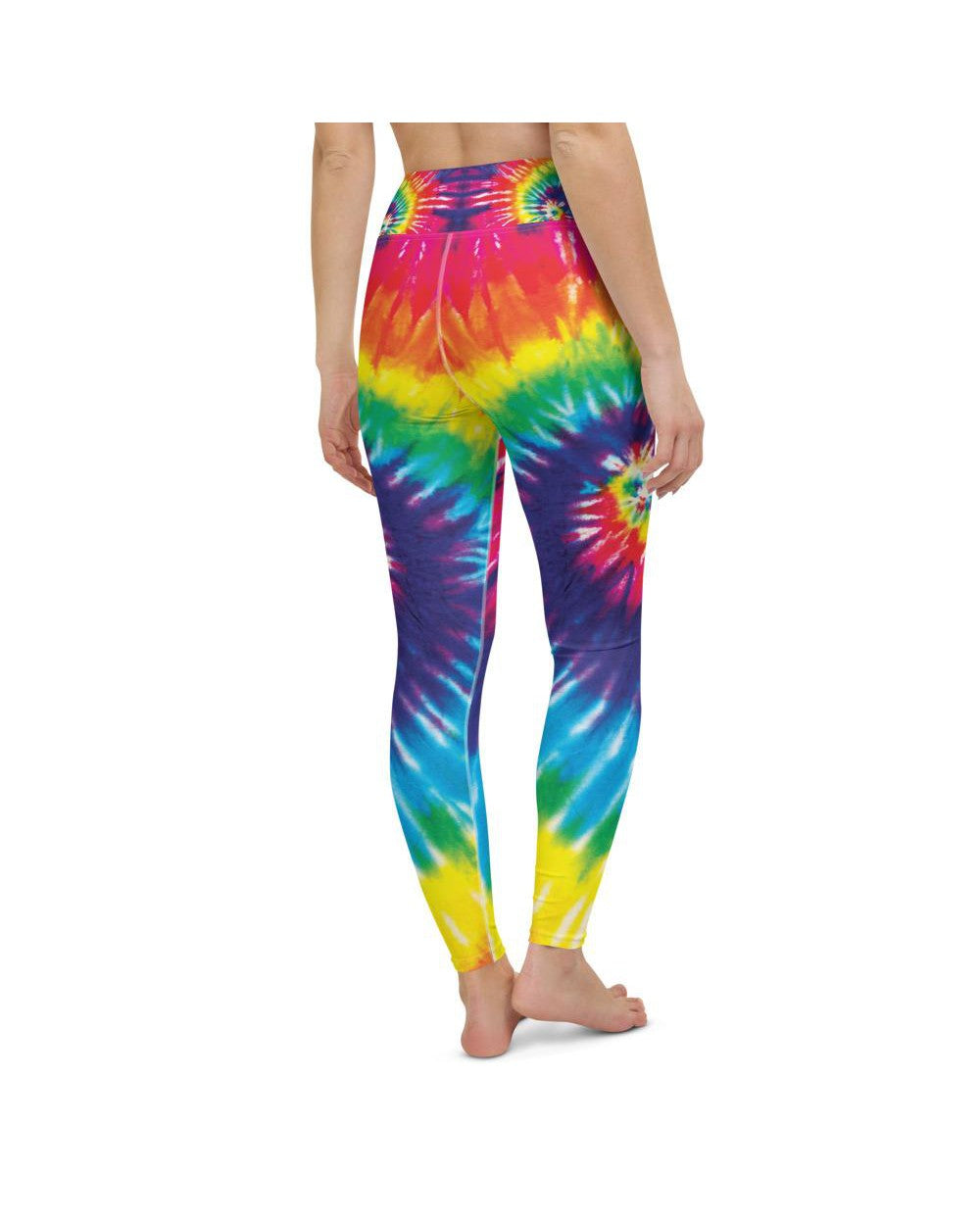 Womens Workout Yoga Pants Tie Dye Swirl Rainbow | Gearbunch.com