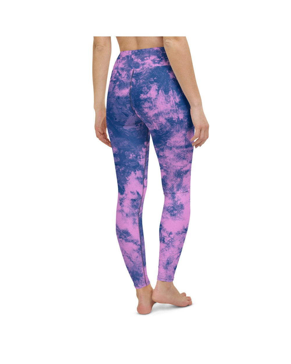 Womens Workout Yoga Pants Navy Glaze Blue/Purple | Gearbunch.com