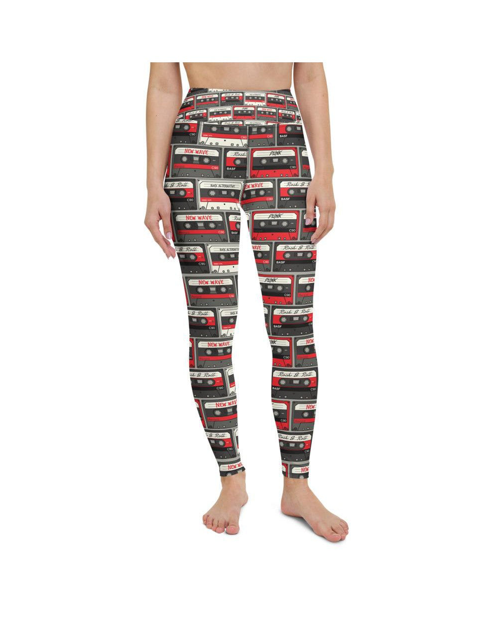 Retro Cassette Tapes Yoga Pants Gearbunch