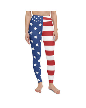 USA Stars & Stripes Yoga Pants Gearbunch