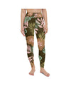 Womens Workout Yoga Pants Fall Floral Brown/Green/Pink | Gearbunch.com