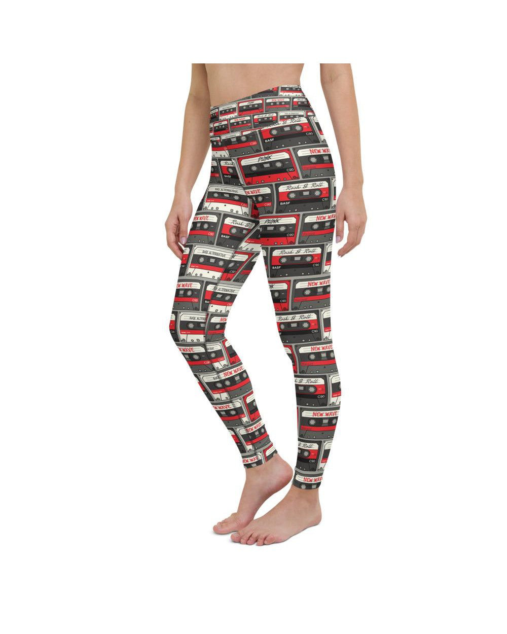 Retro Cassette Tapes Yoga Pants Gearbunch