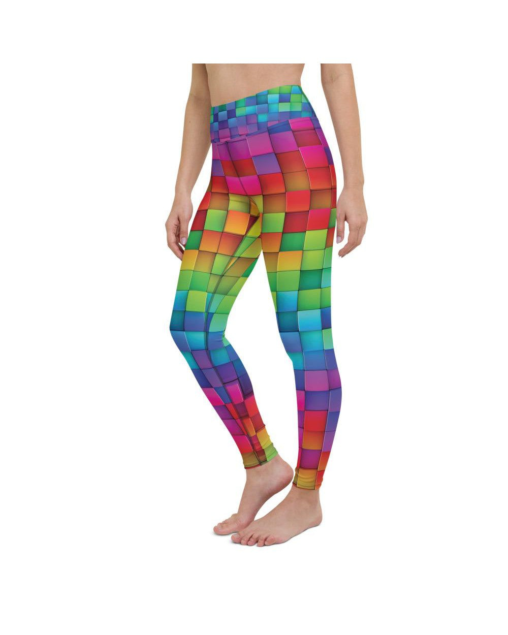 Rainbow Blocks Yoga Pants Gearbunch