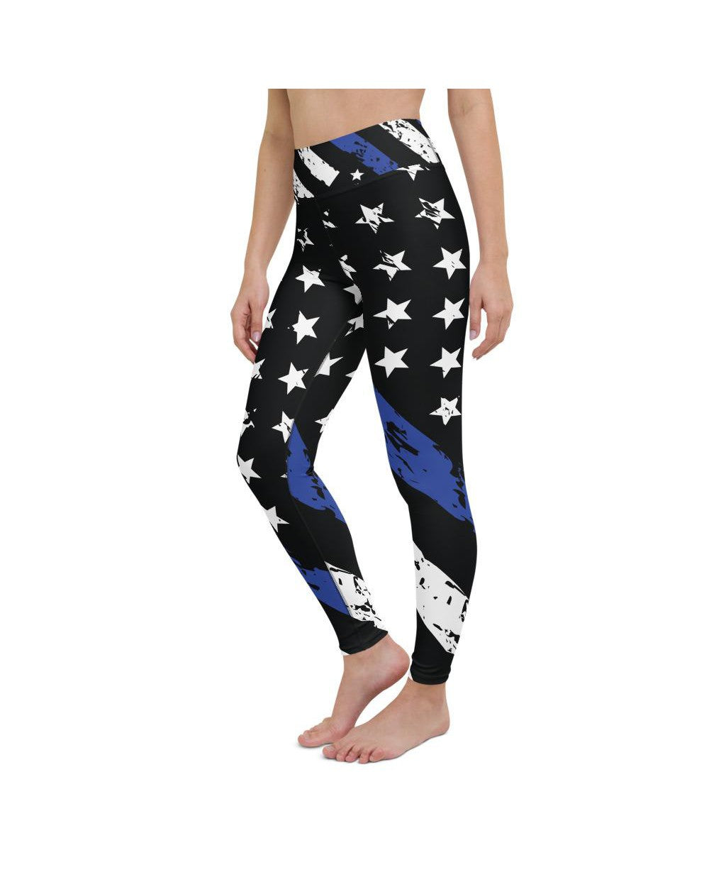 Thin blue line cheap yoga pants