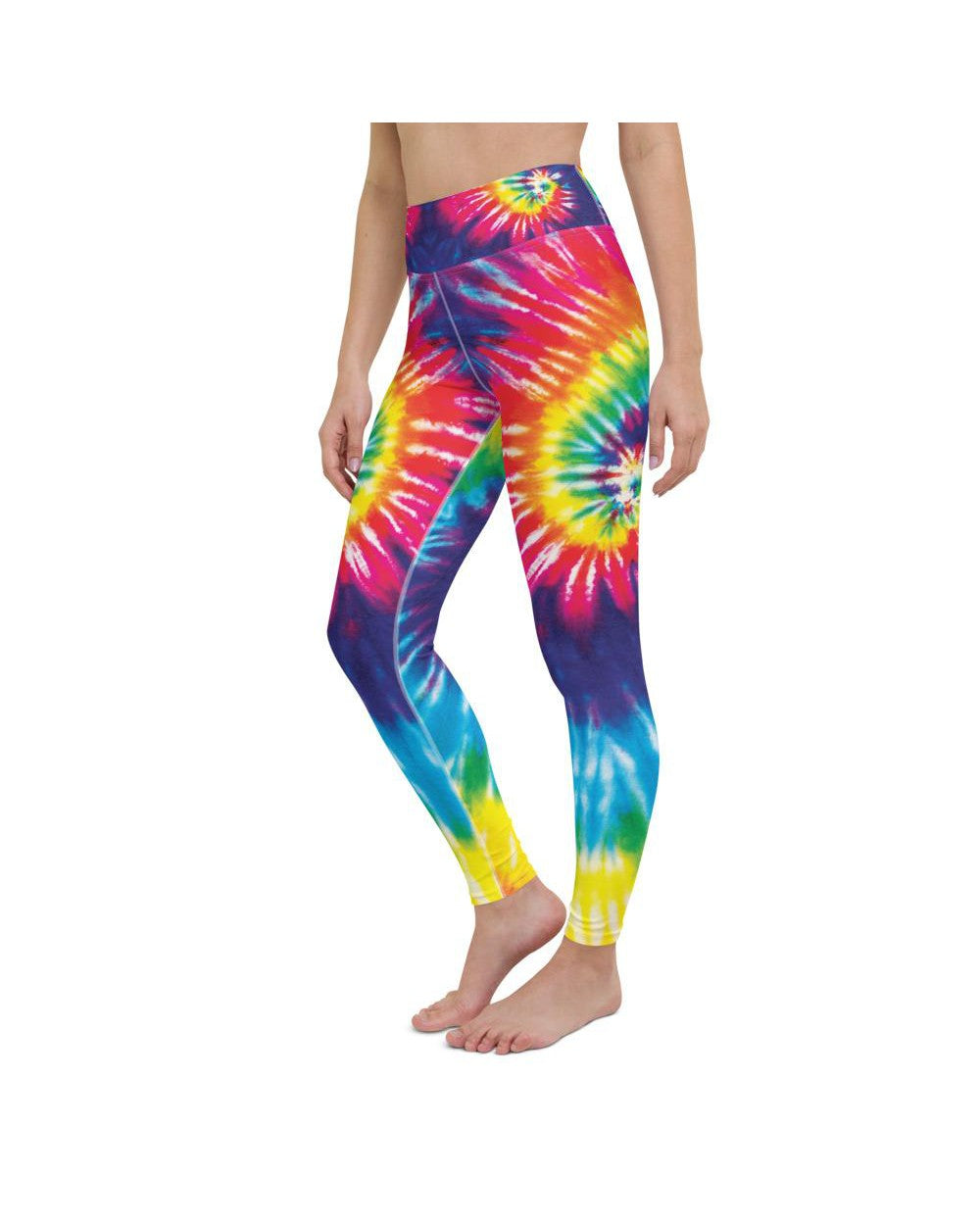 Tie Dye Leggings Women, Spiral Printed Yoga Pants Cute Graphic Workout