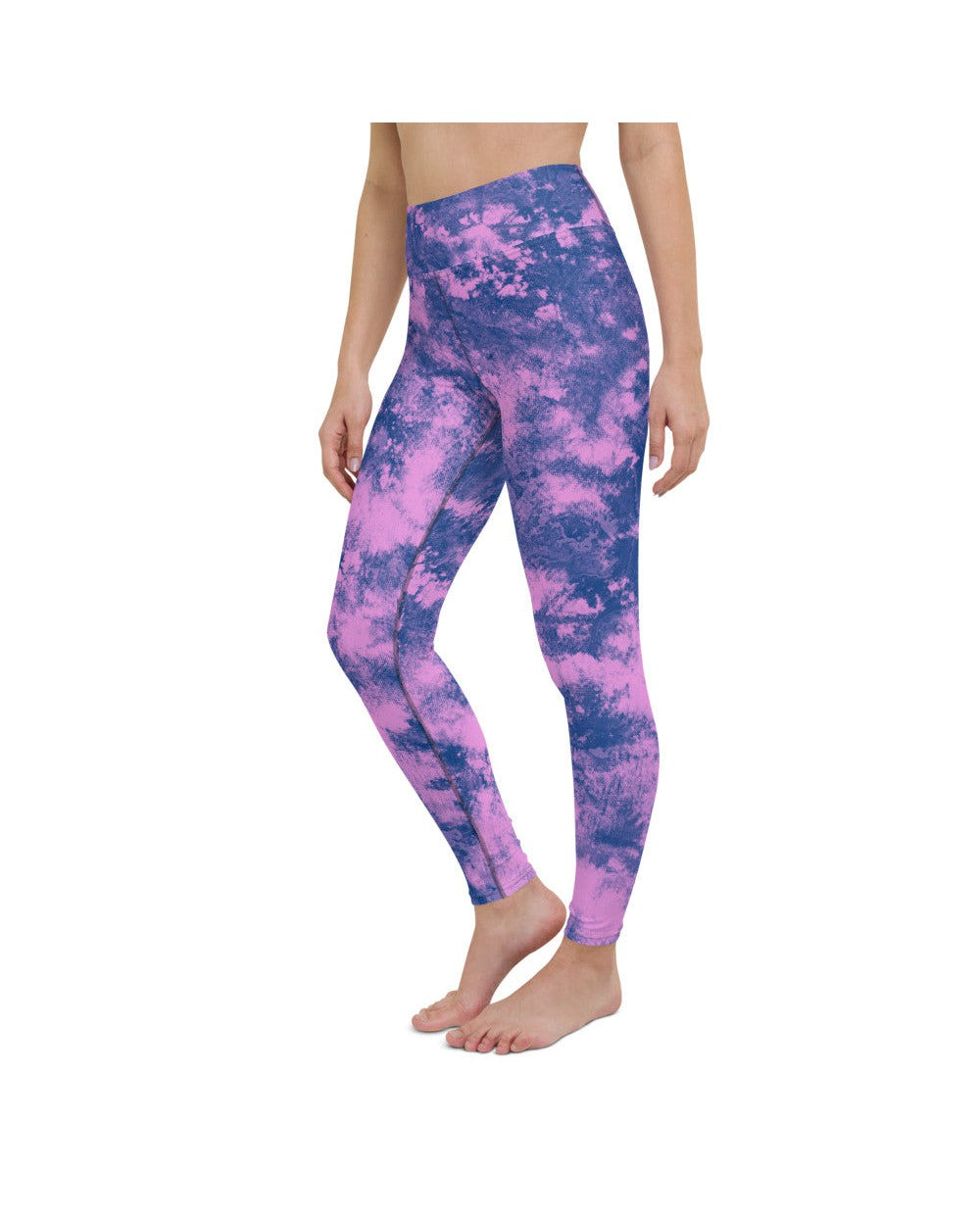 Womens Workout Yoga Pants Navy Glaze Blue/Purple | Gearbunch.com