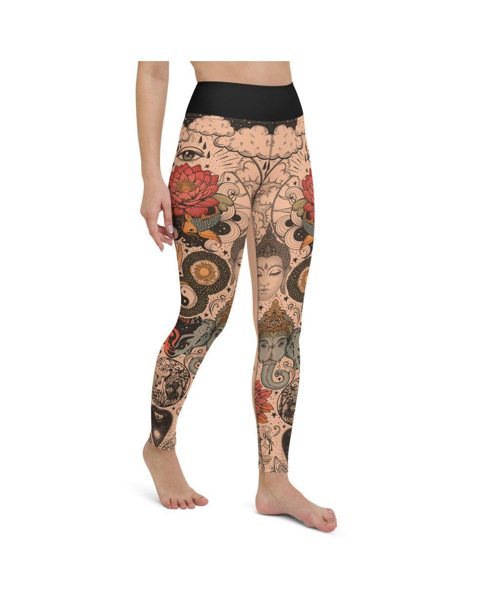 Tattooed Lotus Yoga Pants